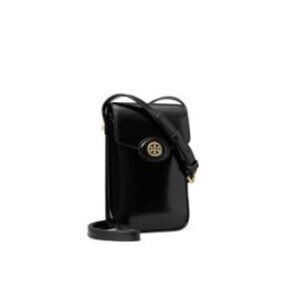 Tory Burch - Robinson Spazzolato Phone Crossbody (Black)